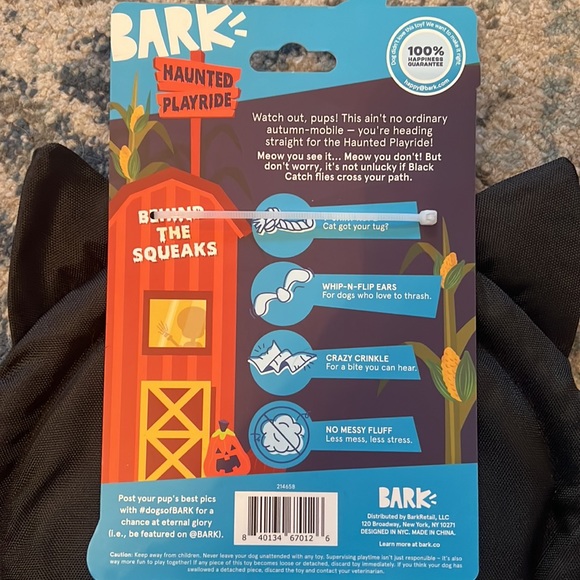 Bark Super Chewer Toy and Black Cat Fetch Toy - Picture 5 of 7